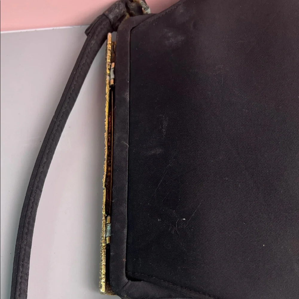 Vintage 1950's Juliart After-Five Purse with Cameo clasp Art Deco